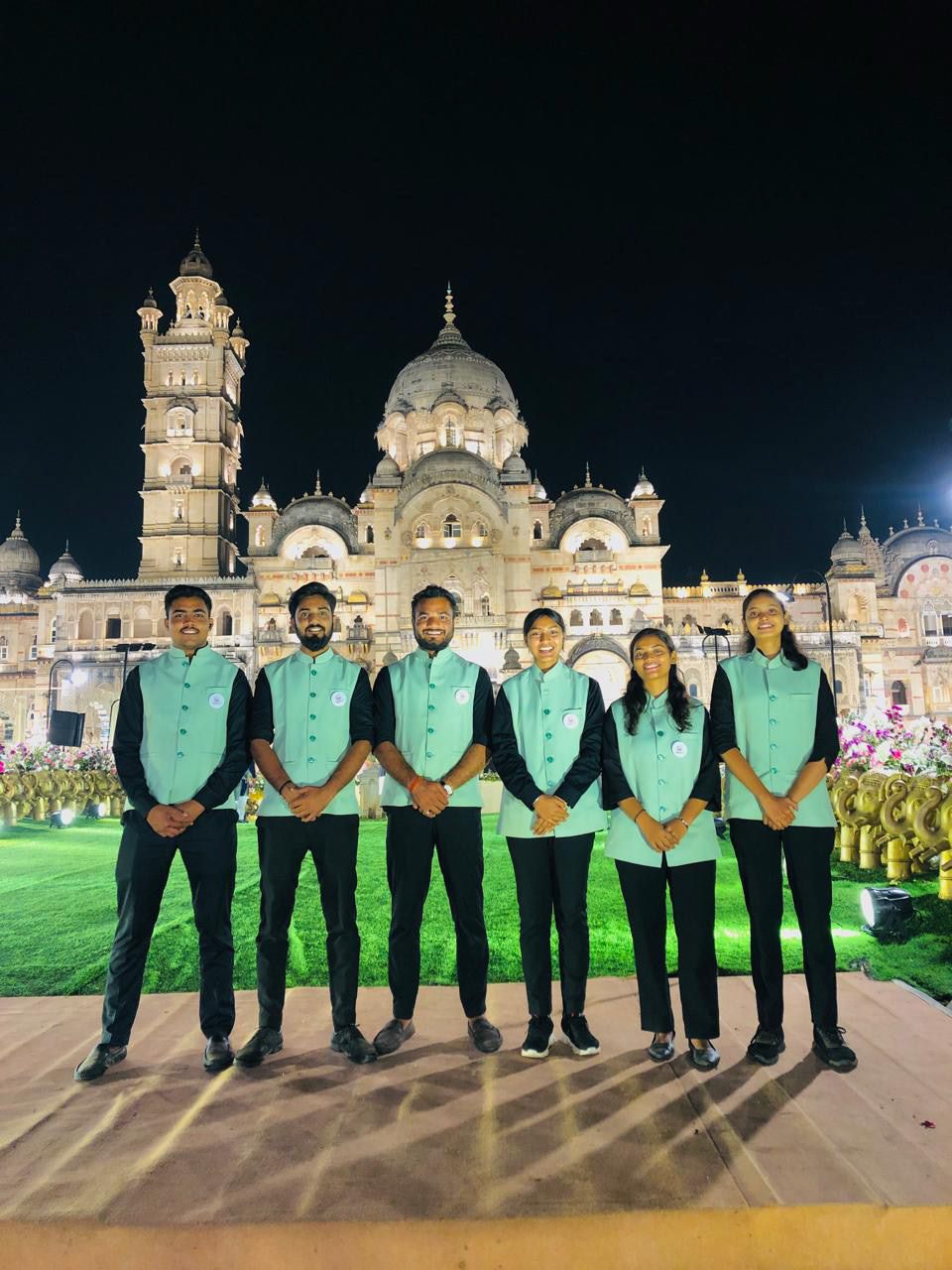 Indraa Events hospitality desk staffed for guests